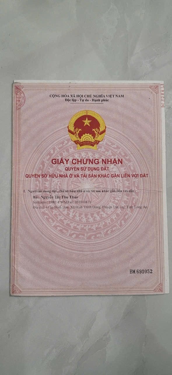 Bán Nhà riêng 85.5m2 có sẵn 85.5 m2 thổ cư giá 3.6 tỷ tại 50 đường số 9 KDC thuận đạo tt bến lức long an - Chọn - Xã Bến Lức Tây Ninh
