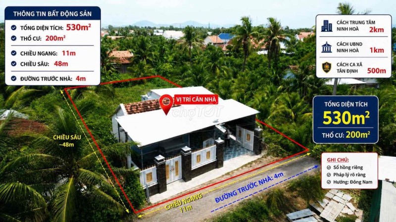 GIẢM 3.0.0tr NHÀ TÂN ĐỊNH NINH HOÀ GIÁ CHỈ 5TRIỆU/m2