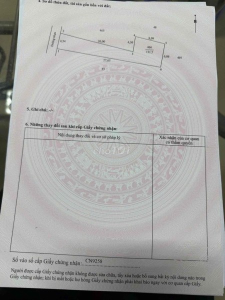 Nền lộ nhựa phường Bình Minh chính chủ bán