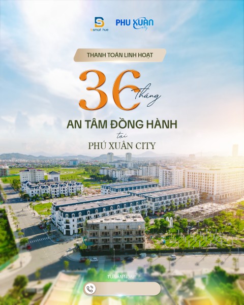 PHÚ XUÂN CITY ĐÓNG 2TY5 NHẬN NHÀ KINH DOANH 40TR/THÁNG – 70% THANH TOÁN 30 THÁNG (MỖI THÁNG TRẢ 130TR)