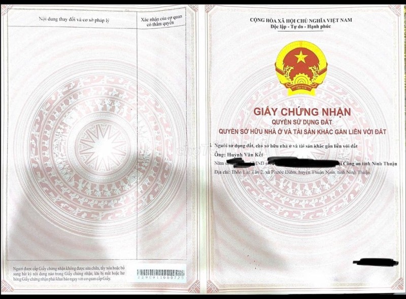 Thay đổi chổ ở nên cần bán nhà chính chủ tại Cà Ná