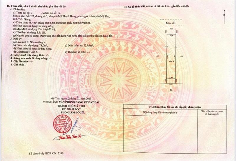 Tôi cần bán nhà C23, C25 đường số 5, KDC Mỹ Thạnh Hưng, Phường 6, 250m2, giá thỏa thuận